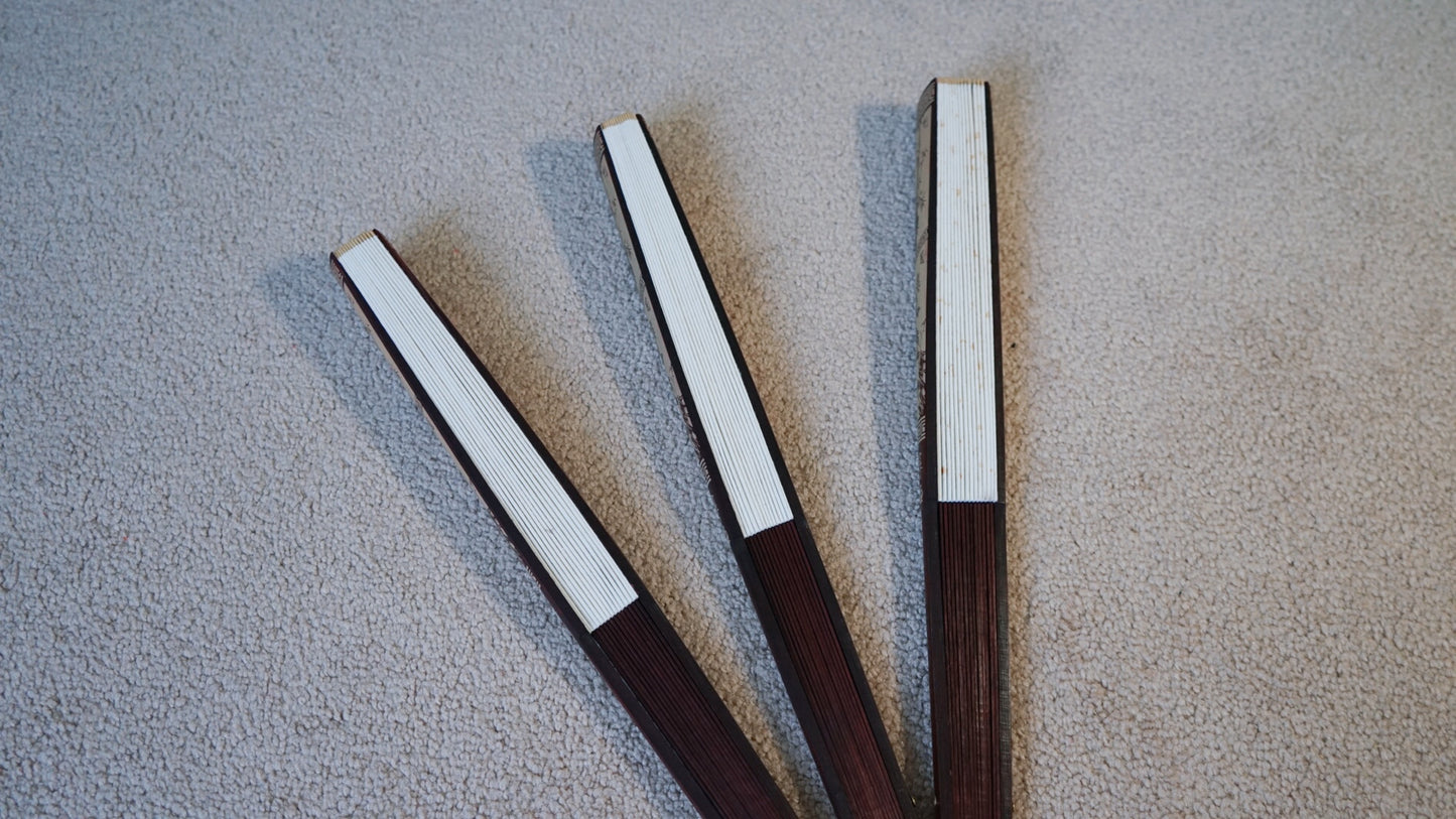 空白宣纸折扇——书法国画diy blank folding handheld paper fans